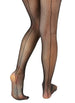 Marilyn Monroe Womens Ladies 2Pack Black Fishnet Tights With Solid Opaque (See More Sizes)