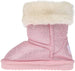 Rampage Toddler Girl's Warm Winter Boot With Faux Fur Pom Pom, Cuff And Printed Glitter Design