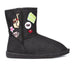 Sara Z Womens Denim Boots with Patches