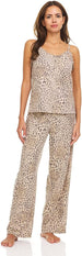 Women's Lettuce Edge Tank Top and Sleepwear Pants, 2-Piece Sleep and Lounge Pajama Set