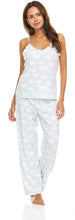 Women's Lettuce Edge Tank Top and Sleepwear Pants, 2-Piece Sleep and Lounge Pajama Set