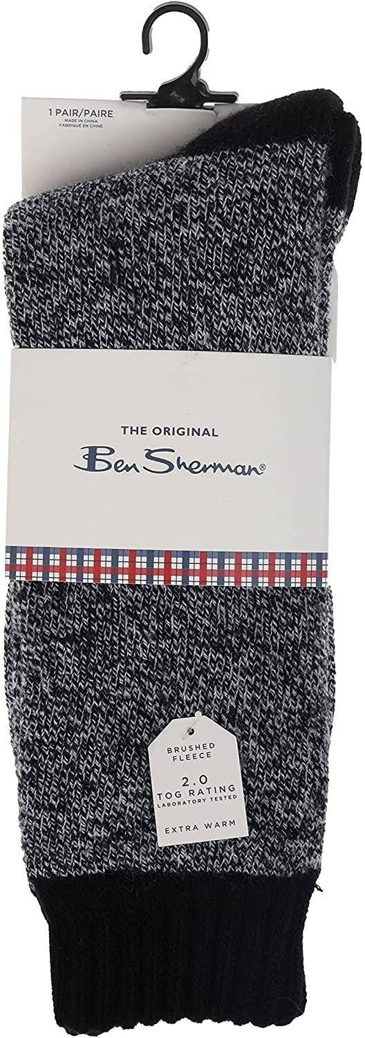 Ben Sherman Thermal Socks For Men- Cozy, Boot Winter, Warm, Thick, Soft, Stylish, Dress Socks