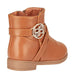 bebe Toddler Girls Riding Boots Rhinestone Slip-On Low-Heel Fashion PU Shoes