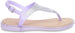 dELiAs Girls Big Kid PCU Glitter Thong Slide Sandal with Adjustable Back Strap - Fashion Summer Shoes