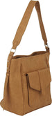 Kensie Boho Bucket Bag - Women’s Fashion Tote Purse Handbag - Shoulder Bag With Adjustable Strap