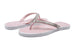 bebe Girls’ Big Kid PCU Sparkly Rhinestone Flip Flop Sandal with Printed Footbed - Fashion Summer Slipper Shoe