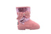 bebe Girls Glitter Winter Boots with Side Bow Casual Dress Warm Slip-On Shoes