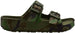 Zac & Evan Boys' Big Kid EVA Camo Print Footbed Slide Sandal with Buckle Strap