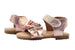 dELiAs Toddler Girls Fashion Sandals Shimmery Flats with Ruffles
