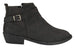 Women's Distressed PU Ankle Boots Strap Details Fashion Shoes