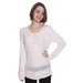Steve Madden Fine Rib Long Sleeve Lounge Tunic - Rosewater