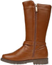bebe Girls Riding Boot With Bebe Rhinestone Medallion Details
