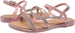 Chatties Women’s PCU Rhinestone Strap Sandal - Sparkly Fashion Bling Flat Shoes