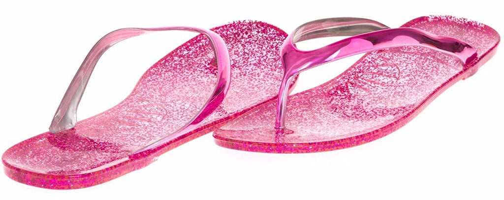 JouJou Ladies Thong Jelly Sandal Size 9 / 10 (Fuchsia) - (Multiple Colors and Sizes Available)