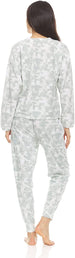 Women's Long Sleeve V-Neck Top with Jogger Pants, 2-Piece Set for Women