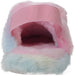 Women's Soft and Comfy Faux Fur Slipper with Elastic Back