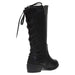 bebe Girls Riding Boots with Lace up Back Accents Casual Dress Fashion Shoes