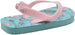 Chatties Toddler Baby Girls’ Little Kid Printed Rubber Flip Flops with Elastic Strap - Cute Lightweight Summer Slipper Shoe