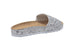 Via Rosa Ladies Footbed Sandal Chunky Glitter Slip On Slide Shoe with Glitter Sidewall