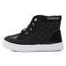bebe Kids Toddlers Girls Quilted High Top Sneakers With Metallic Shimmer (See More Colors and Sizes)
