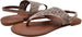 Chatties Women’s Microsuede Cutout Rhinestone Thong Sandal with Elastic Back Strap - Open Toe Fashion Summer Slide Shoe