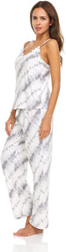 Women's Lettuce Edge Tank Top and Sleepwear Pants, 2-Piece Sleep and Lounge Pajama Set