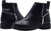bebe Girls Big Kid Easy Pull-On Short Ankle Moto Boots Embellished with Side Zipper and Elastic Back
