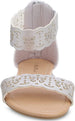 dELiAs Girls Big Kid Metallic Strap Sandal with Perforated Butterflies and Ankle Strap Open Toe Fashion Summer Shoes