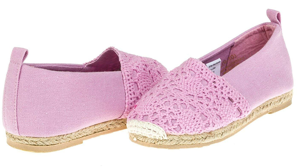 Chatties Toddler Crochet & Canvas Espadrilles (See More Colors/Sizes)