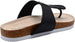 Rampage Girls Big Kid Shimmer Metallic Footbed Slide Sandal with Logo - Fashion Summer Shoes