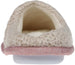 Rampage Girl's Fluffy And Cute Glitter Slippers With Knit Collar & Faux Fur Sock