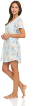 Women's Soft and Comfy Sleepwear, V-Neck Sleepshirts/Nightgown/Loungewear