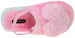 Kensie Girl's Warm Faux Fur Slipper With Elastic Back And Heart Pom Pom Fluffy Slippers For  Girls