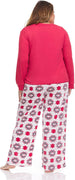 Women's Cozy and Soft Long Sleeve Top with Pants, 2-Piece Pajama Set For Women