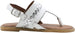 Rampage Girls' Big Kid Slip-On Thong Sandals with Braided Metallic Strap and Welt Details, Open-Toe Flat Fashion Summer Shoes