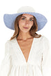 Laundry by Design Women Summer Beach Floppy Travel Gingham Brim Straw Hat