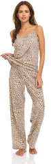 Women's Lettuce Edge Tank Top and Sleepwear Pants, 2-Piece Sleep and Lounge Pajama Set