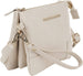 Kensie Small Crossbody Bag With Multi Pockets - Women’s Fashion Handbag Sling Purse