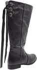 Via Rosa Womens Slip On Tall Winter Boots with Lace Up Back Design