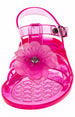 Chatties Toddler Girls Jelly Sandals - Fuchsia, Size 11 / 12 (More Colors and Sizes Available)