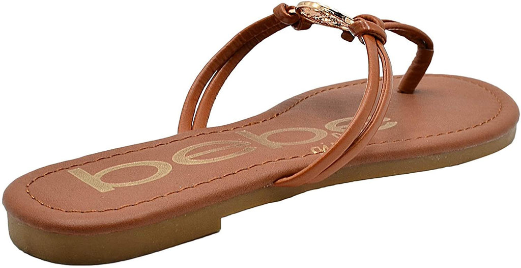 bebe Girls Big Kid Rhinestone Gladiator Strap Sandal Open Toe Fashion Summer Bling Shoes