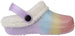 Rampage Girl's Cute and Comfy Rainbow Glitter Clogs with Sherpa Lining Easy Slip-On