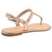 Gold Toe Ladies Fashion Sandals Metallic Thong Slingback Summer Flats