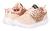bebe Girls Mesh PU Jogger Sneakers Glitter Panel Comfort Sporty Slip-On Shoes
