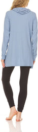 Bearpaw Lightweight Robes for Women | Knit Rib Cotton Lounge Cardigan Robe with Hood Perfect Match for Loungewear & Sleepwear
