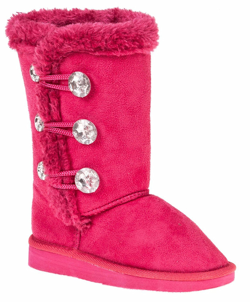 Chatties Toddler Girls 5" Winter Boot with Rhinestones 11/12 Fuchsia