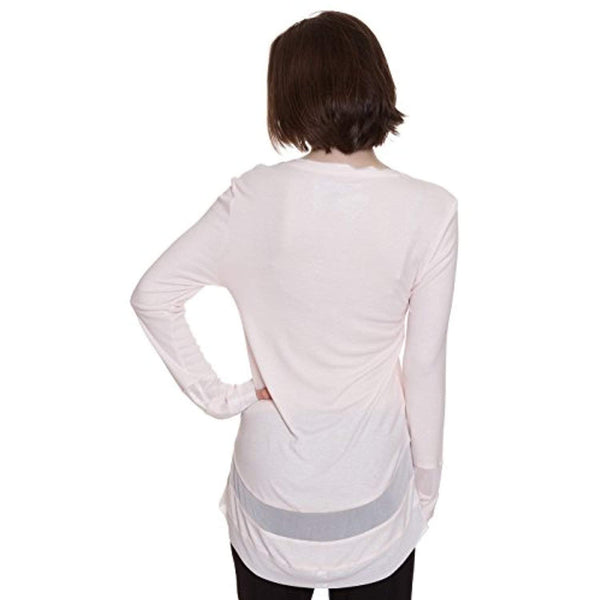 Steve Madden Fine Rib Long Sleeve Lounge Tunic - Rosewater