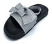 bebe Toddler Girls Slides with Glitter Mesh Upper & Matching Bow