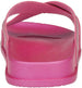 Girl's Summer Open-Toe Sparkly Glitter Flat Slide Sandals with Criss-Cross Straps