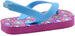 Chatties Toddler Baby Girls’ Little Kid Printed Rubber Flip Flops with Elastic Strap - Cute Lightweight Summer Slipper Shoe
